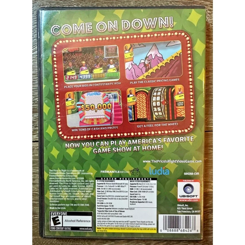 Ubisoft [PC, DVD] The Price Is Right (2008) — CIB TESTED